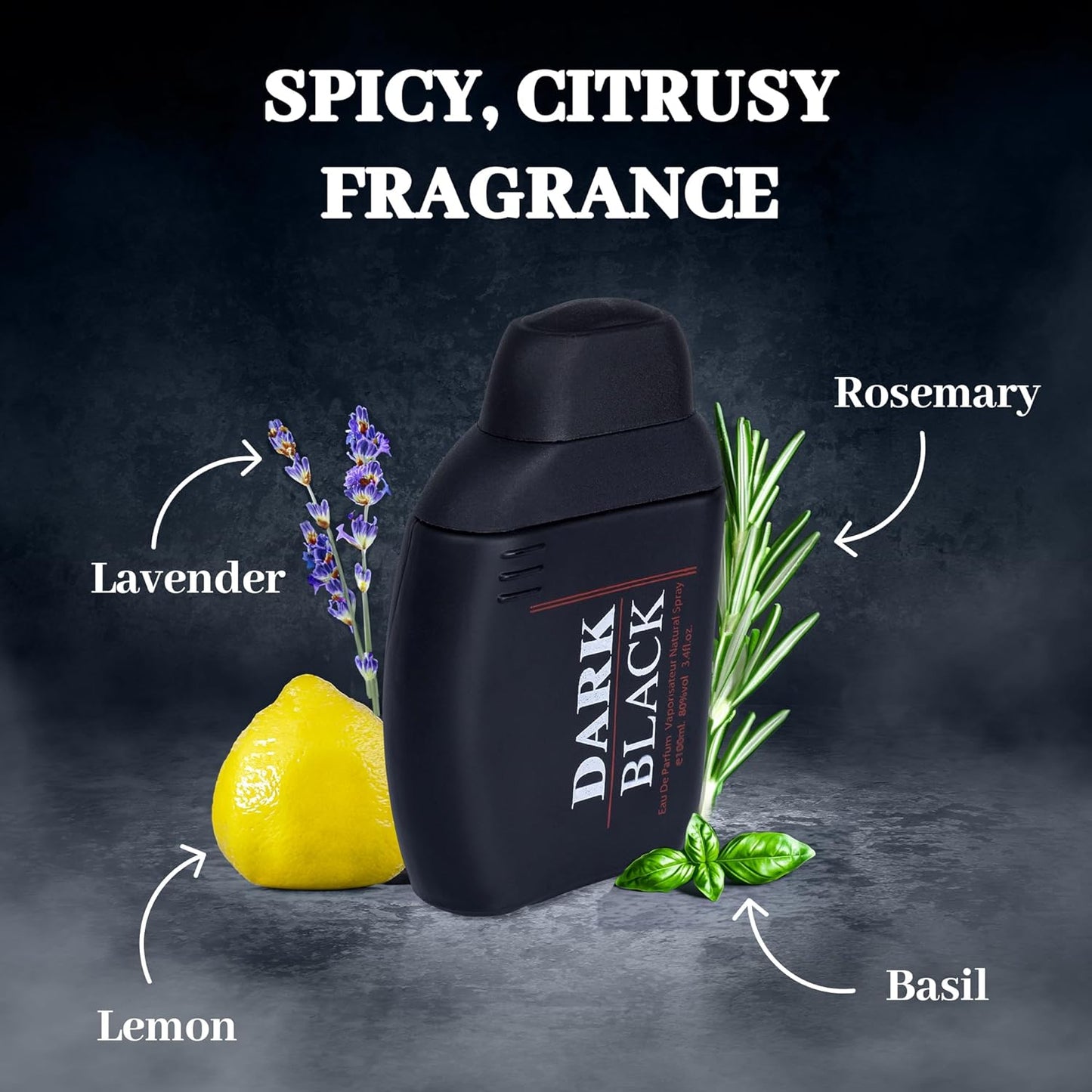 Dark Black 3.4 Oz Perfume for Men - The Ultimate Masculine Scent | Urban Collection