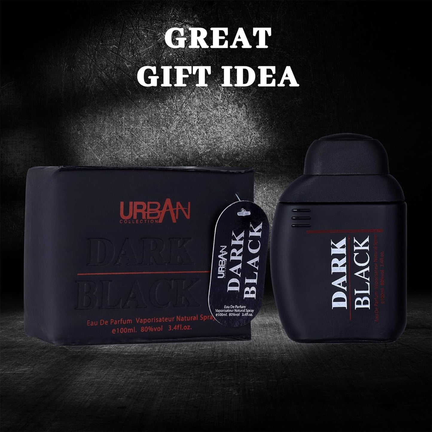 Dark Black 3.4 Oz Perfume for Men - The Ultimate Masculine Scent | Urban Collection