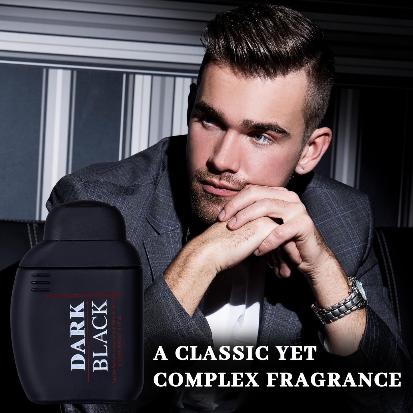 Dark Black 3.4 Oz Perfume for Men - The Ultimate Masculine Scent | Urban Collection