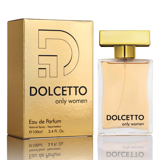 Dolceto Only for Women - 3.4 oz/100ml Sweet Floral & Fruity Perfume | Urban Collection