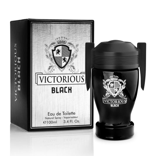 Victorious Black for Men - 3.4 oz / 100ml Bold Strength Encased in Elegance| Urban Collection