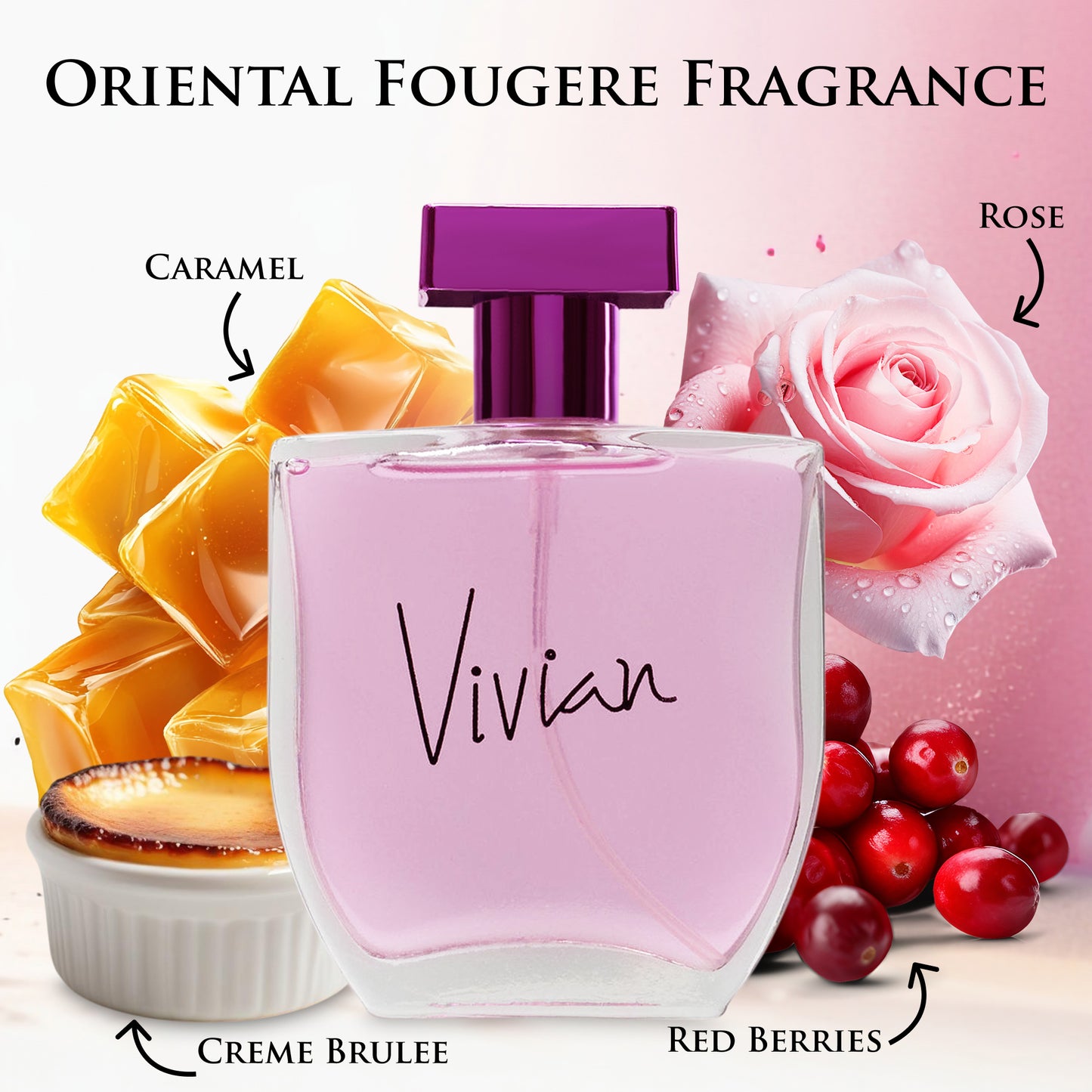 Vivian for Women – 3.4 oz / 100ml Fine Mist Body Spray – Fruity & Fresh Notes
