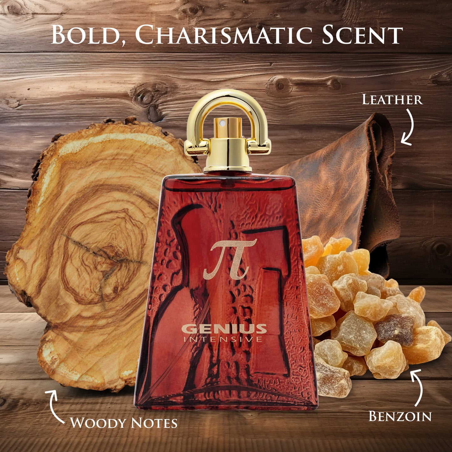 Genius Intensive – 3.4 oz / 100ml Fine Mist Body Spray – Leather & Woody Notes