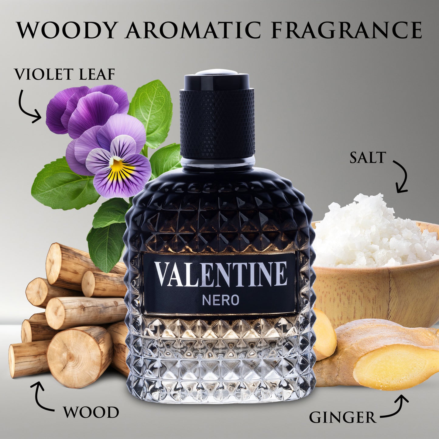 Valentine Nero for Men - 3.4 oz / 100ml Unleash Your Bold and Refined Essence | Urban Collection