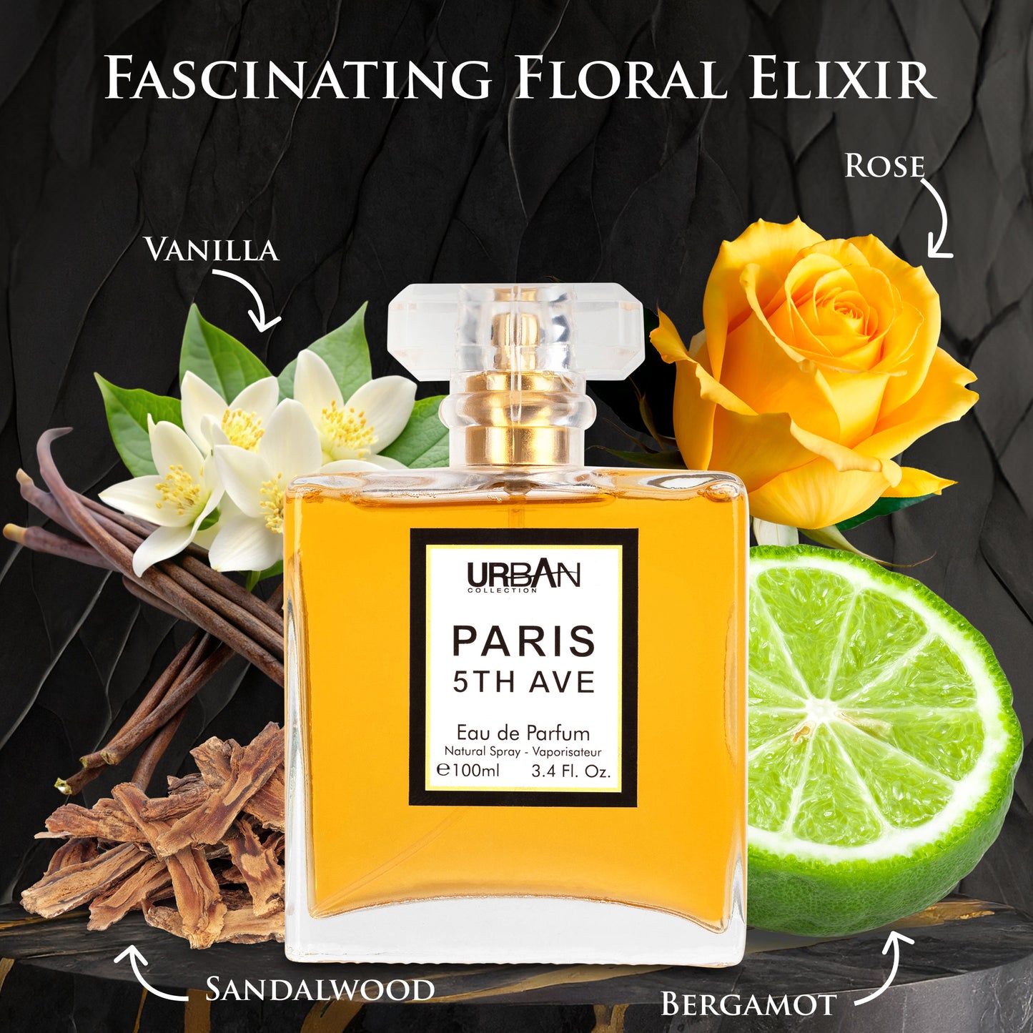 Paris 5th Avenue for Women – Designer-Inspired Floral Aldehyde Perfume | 3.4 oz/100ml Eau de Parfum | Urban Collection