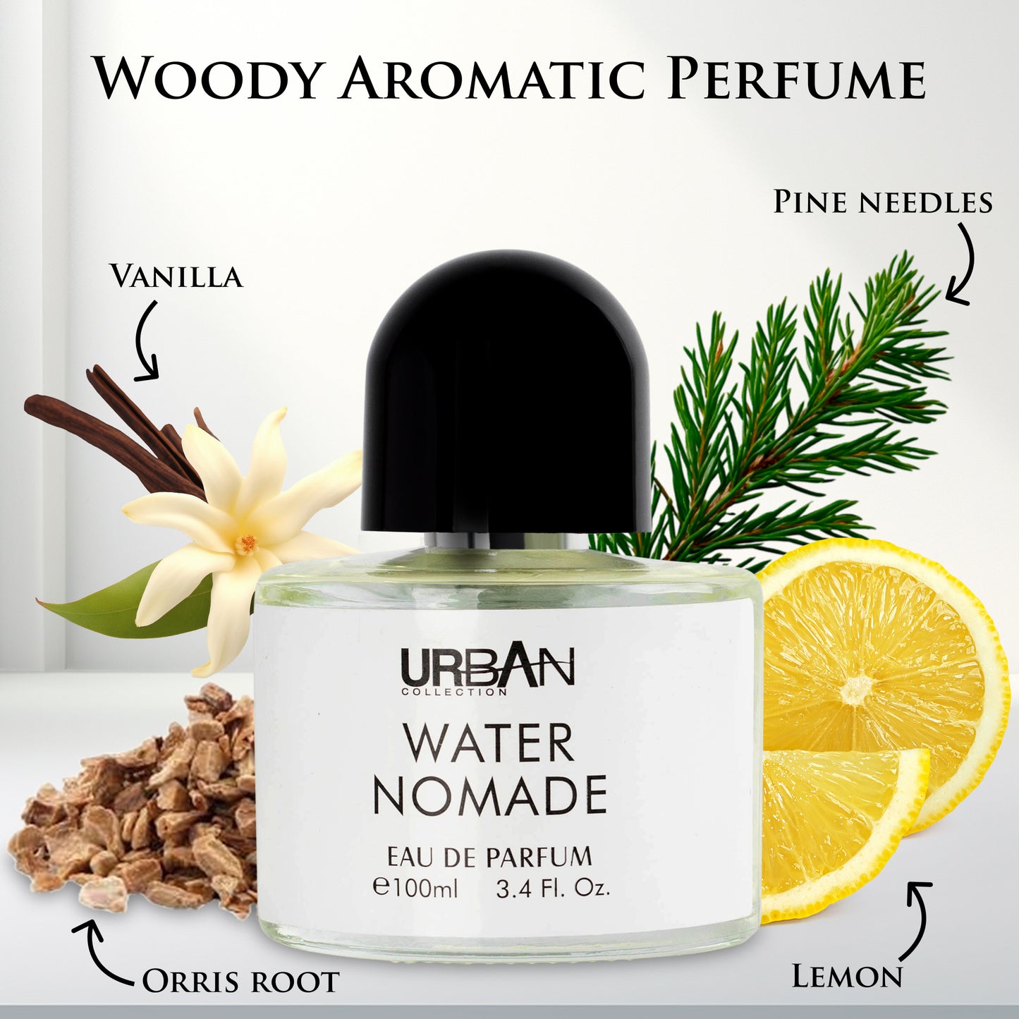Water Nomade – 3.4 oz / 100ml Fine Mist Body Spray – Fresh & Aquatic Notes (Unisex)