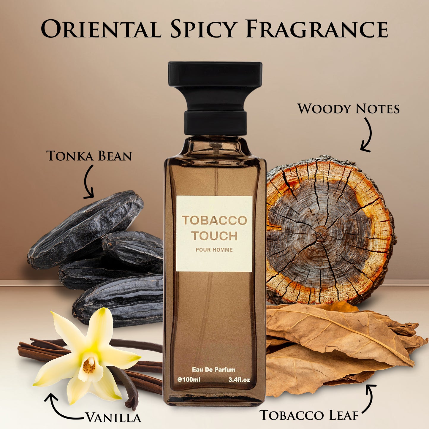 Tobacco Touch for Men & Women - 3.4 oz/100ml Warm & Spicy Fragrance | Urban Collection