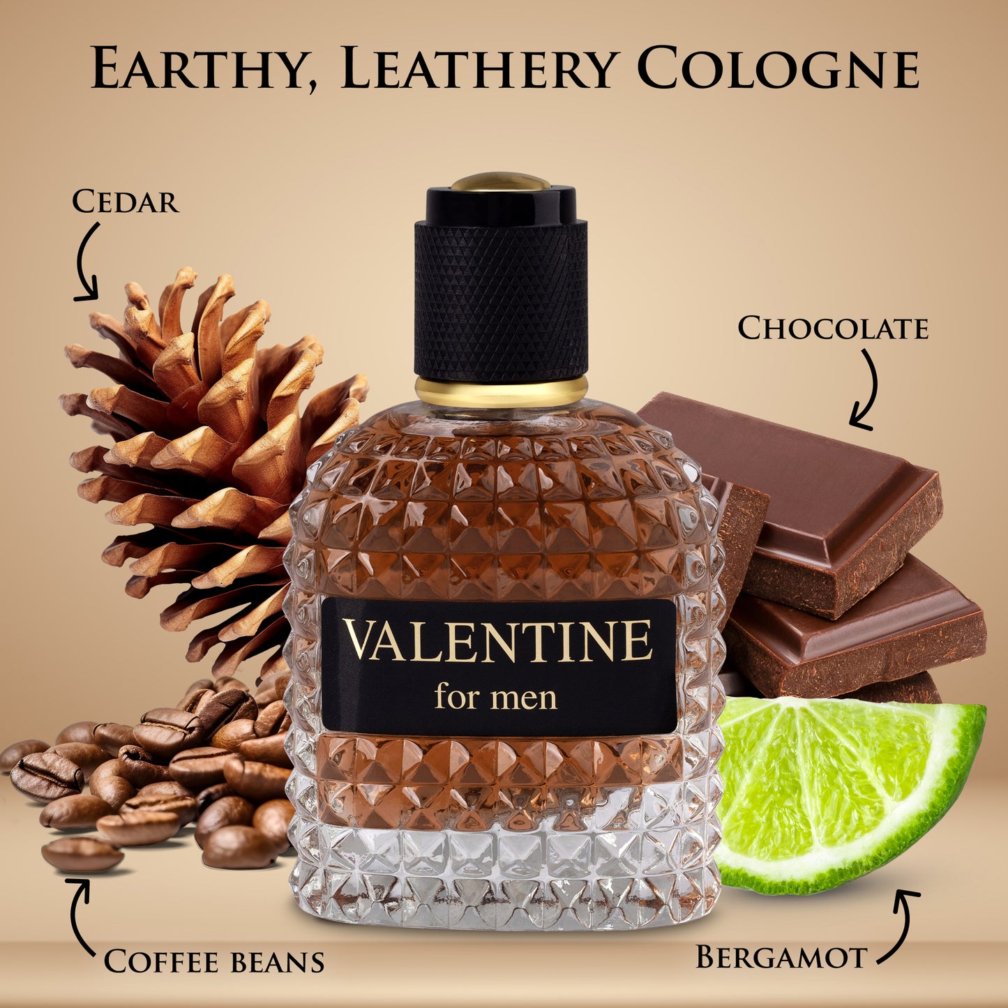 Valentine for Men - 3.4 oz / 100ml The Perfect Blend of Elegance and Boldness | Urban Collection