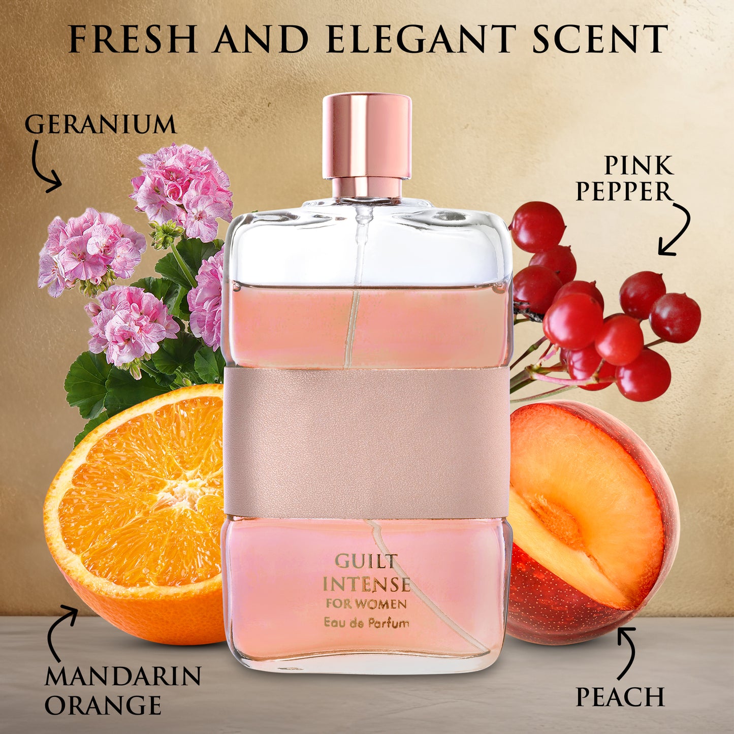 Guilt Intense Women 3.4 Oz Perfume for Women - A Bold and Feminine Fragrance | Urban Collection