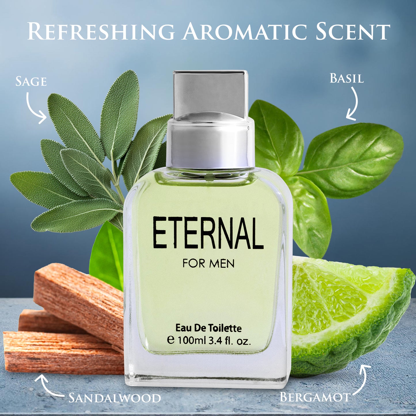 Eternal for Men - 3.4 oz/100ml Herbal & Fresh Fragrance | Urban Collection
