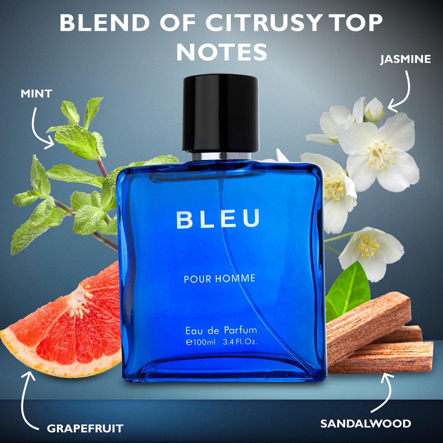 Bleu for Men 3.4 Oz Perfume for Men - The Ultimate Fresh and Masculine Fragrance | Urban Collection