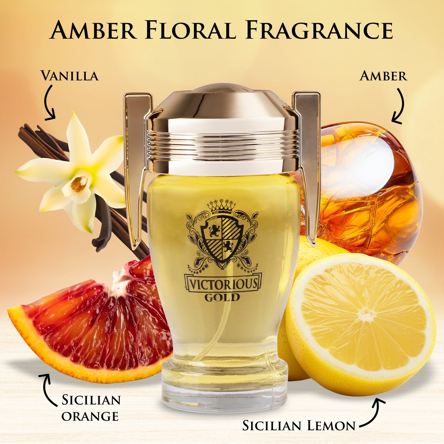 Victorious Gold for Men and Women - 3.4 oz / 100ml Luxurious Unisex Perfume | Urban Collection