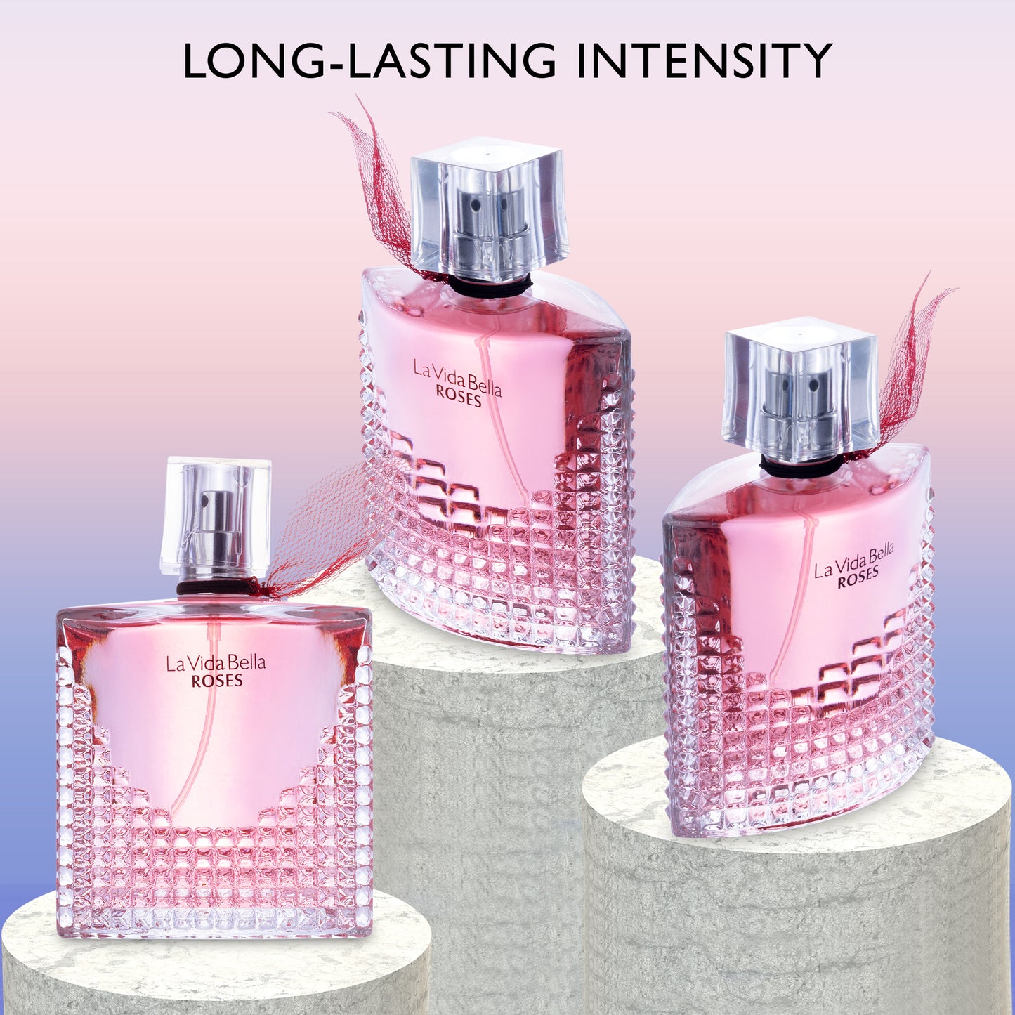 La Vida Bella Roses 3.4 Oz Perfume for Women - Romantic and Luxurious Floral Fragrance | Urban Collection