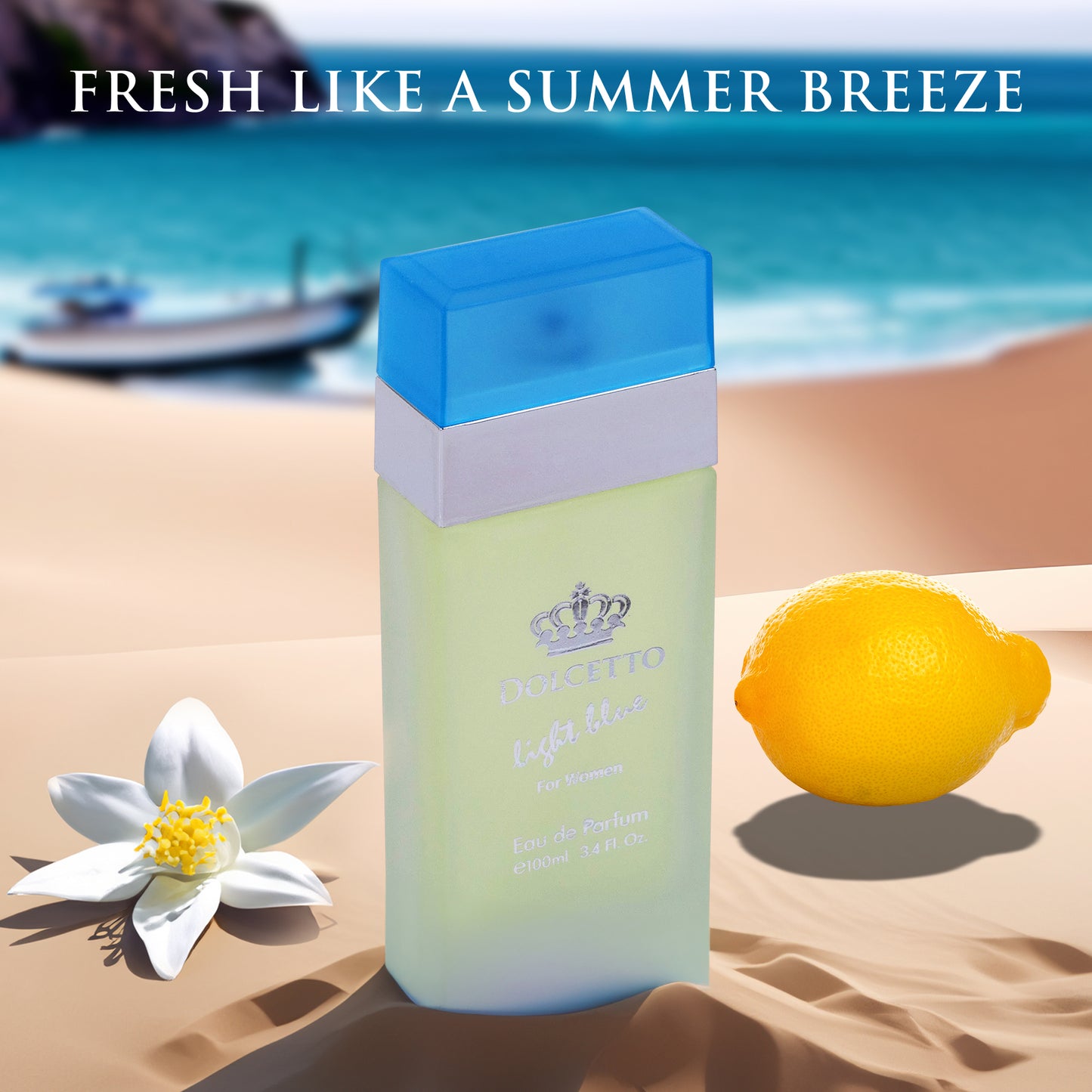 Dolcetto Light Blue for Women - 3.4 oz / 100ml A Refreshing and Feminine Fragrance | Urban Collection
