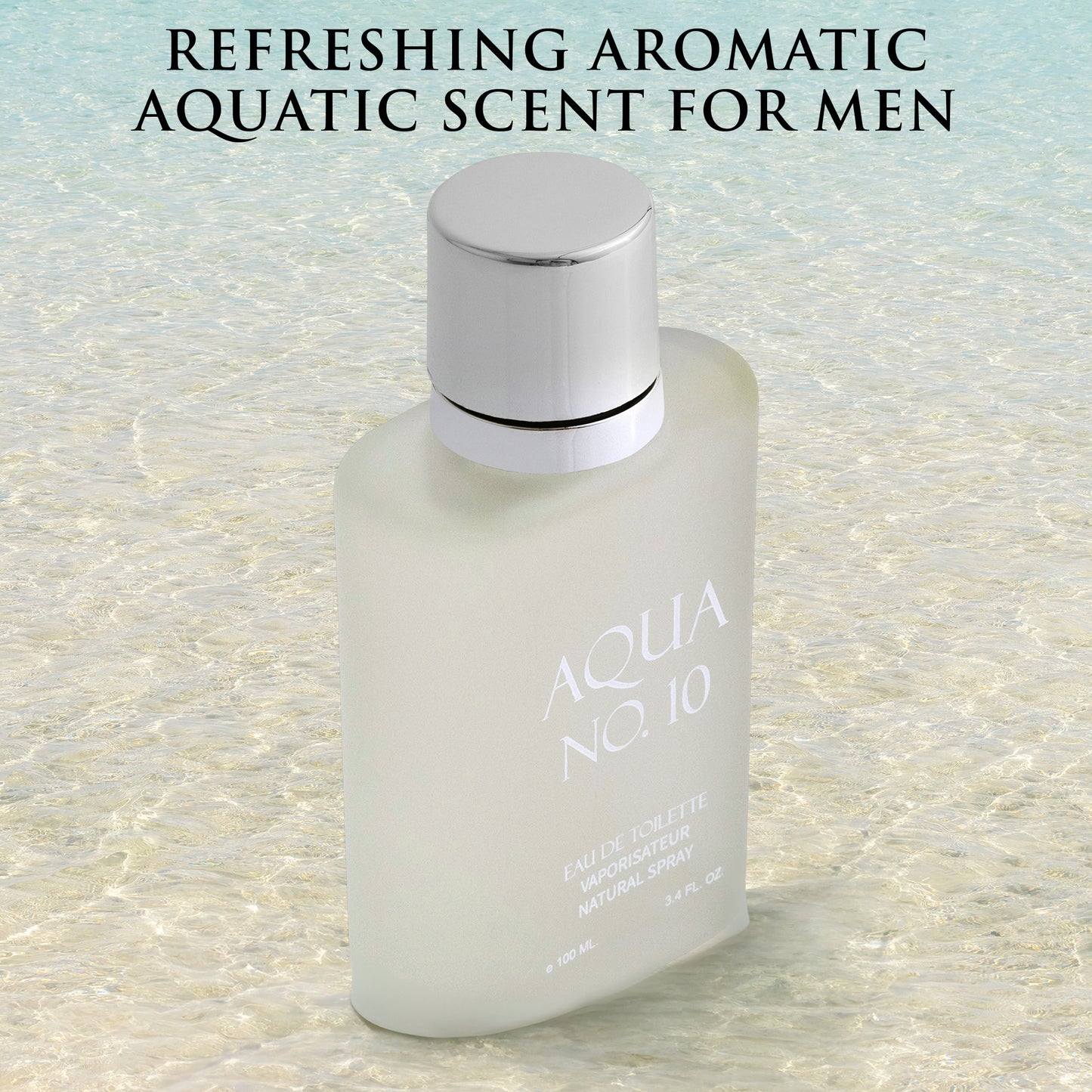 Aqua No 10 - 3.4 oz / 100ml Fresh Aquatic Fragrance for Men | Urban Collection