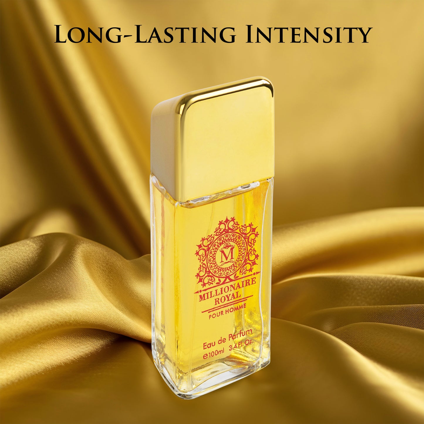 URBAN COLLECTION Millionaire Royal for Men Eau De Parfum – Fresh Woody Fragrance with Cedarwood, Lavender & Benzoin | Bold, Elegant 100ml Spray in Gift-Ready Box