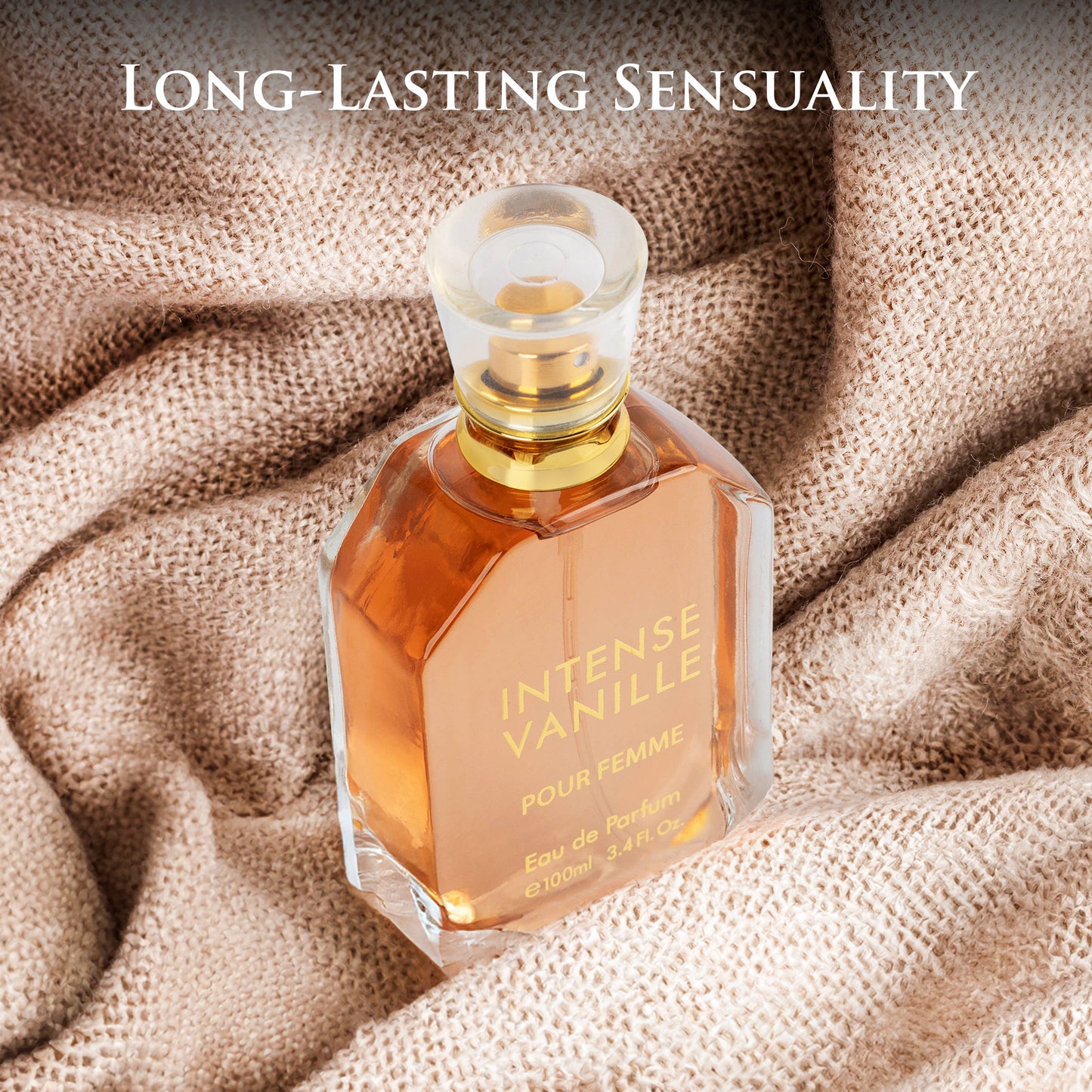 URBAN COLLECTION Intense Vanille for Women Eau De Parfum – Warm Vanilla, Tonka & Amber Woods | Rich & Addictive 100ml Spray in Elegant Paper Box
