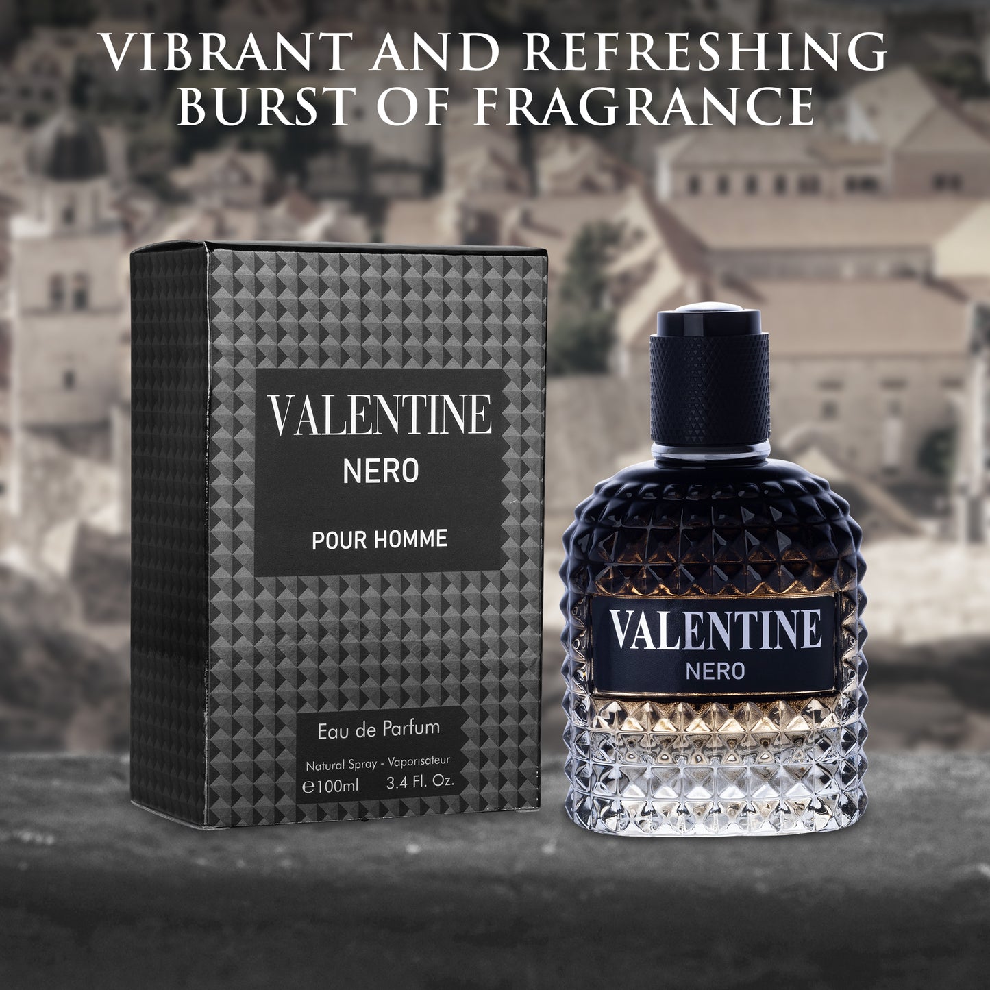 Valentine Nero for Men - 3.4 oz / 100ml Unleash Your Bold and Refined Essence | Urban Collection