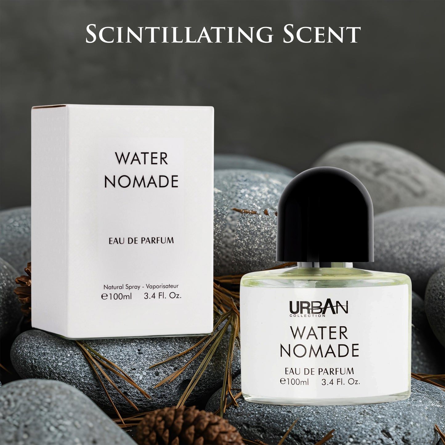 Water Nomade – 3.4 oz / 100ml Fine Mist Body Spray – Fresh & Aquatic Notes (Unisex)