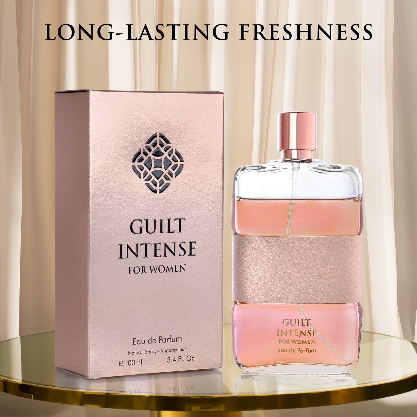Guilt Intense Women 3.4 Oz Perfume for Women - A Bold and Feminine Fragrance | Urban Collection