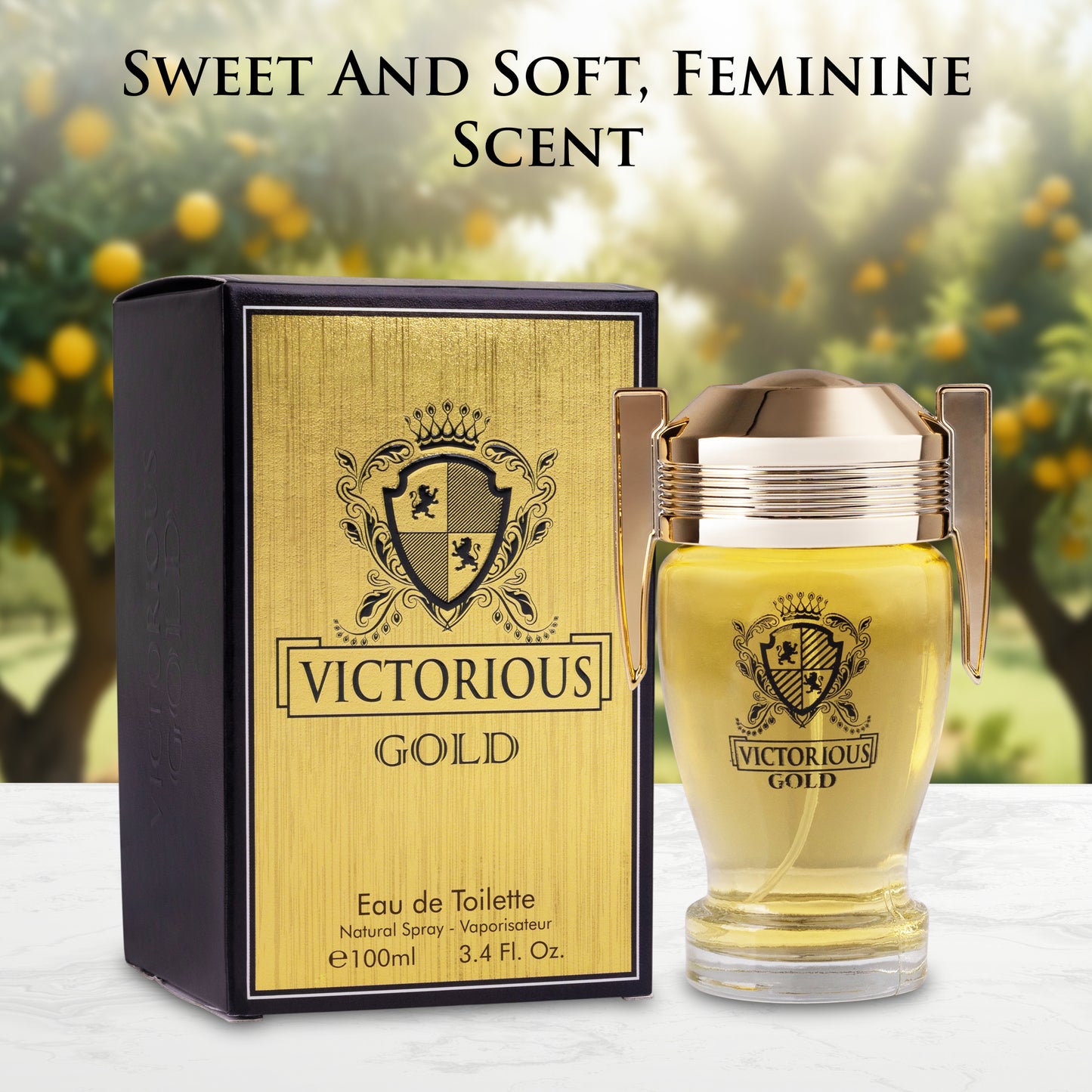 Victorious Gold for Men and Women - 3.4 oz / 100ml Luxurious Unisex Perfume | Urban Collection
