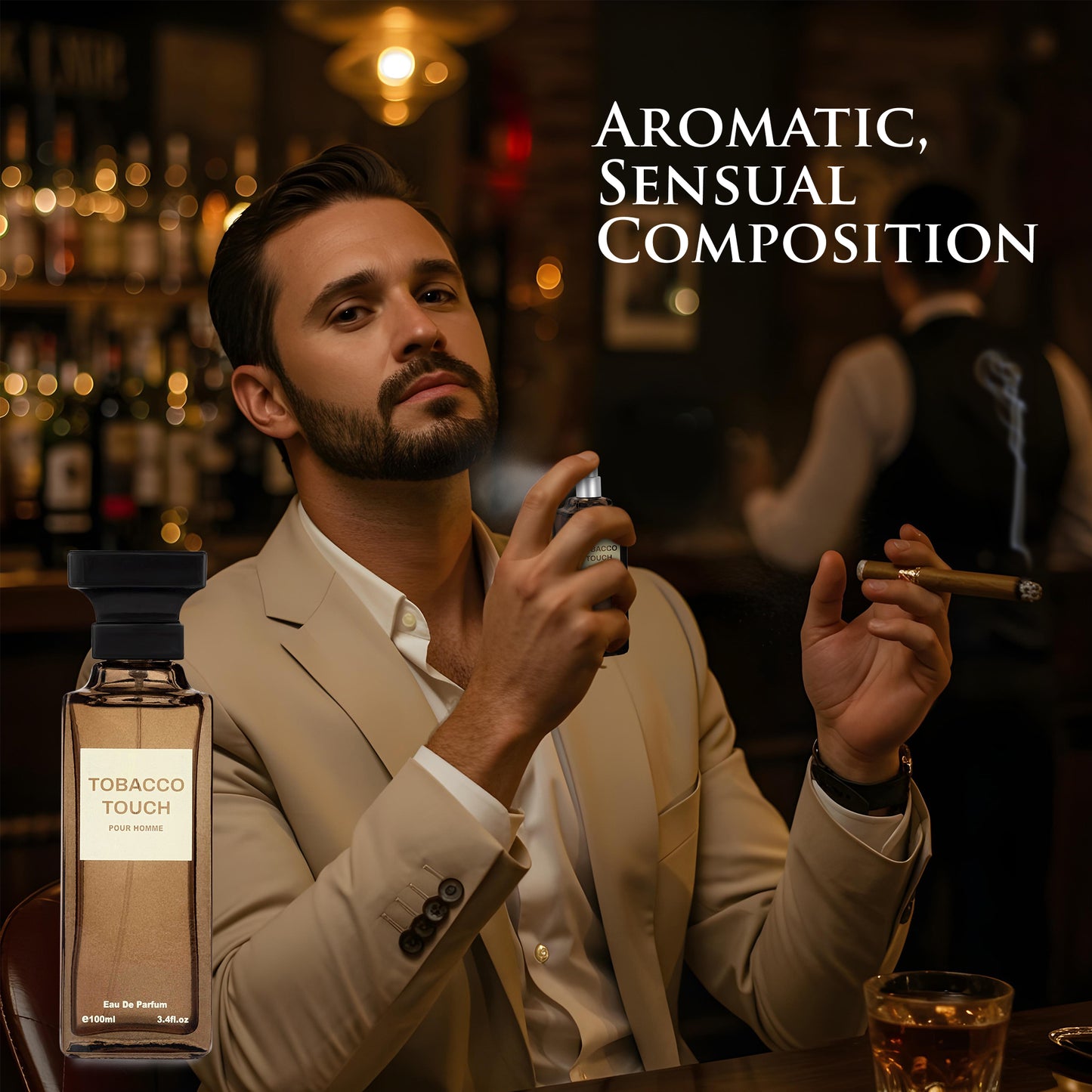 Tobacco Touch for Men & Women - 3.4 oz/100ml Warm & Spicy Fragrance | Urban Collection