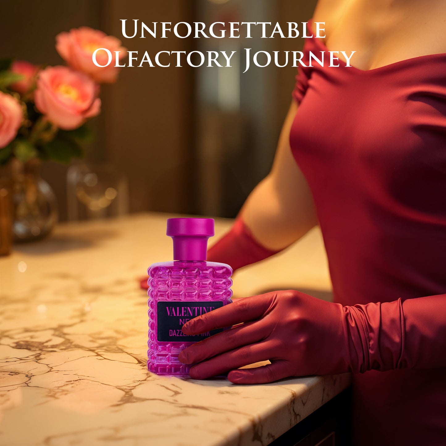 Valentine Nero Dazzling Pink - 3.4 oz/100ml Amber Floral Perfume for Women | Urban Collection