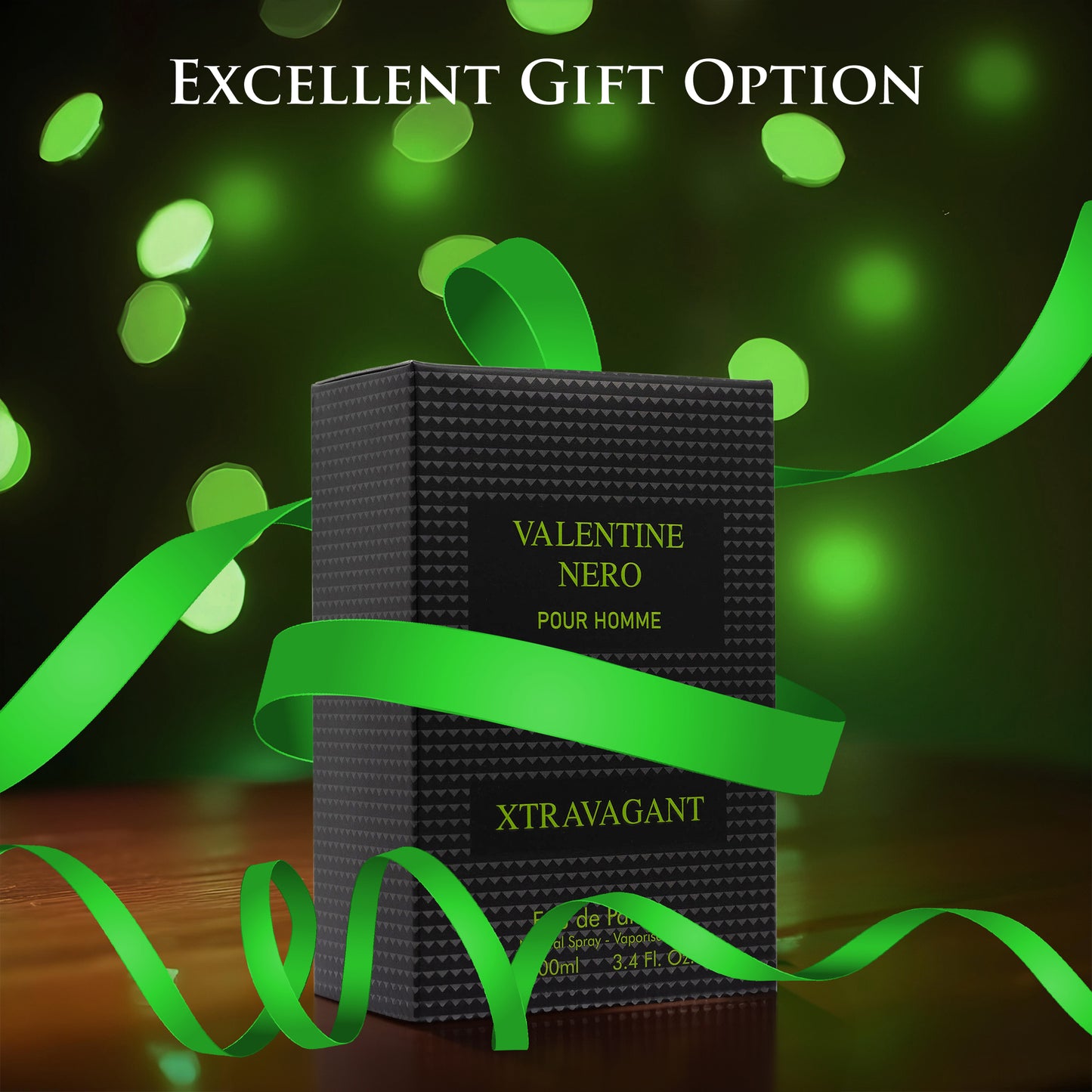 Valentine Nero Xtravagant for Men – 3.4 oz / 100ml Fine Mist Body Spray – Citrus & Elegant Notes