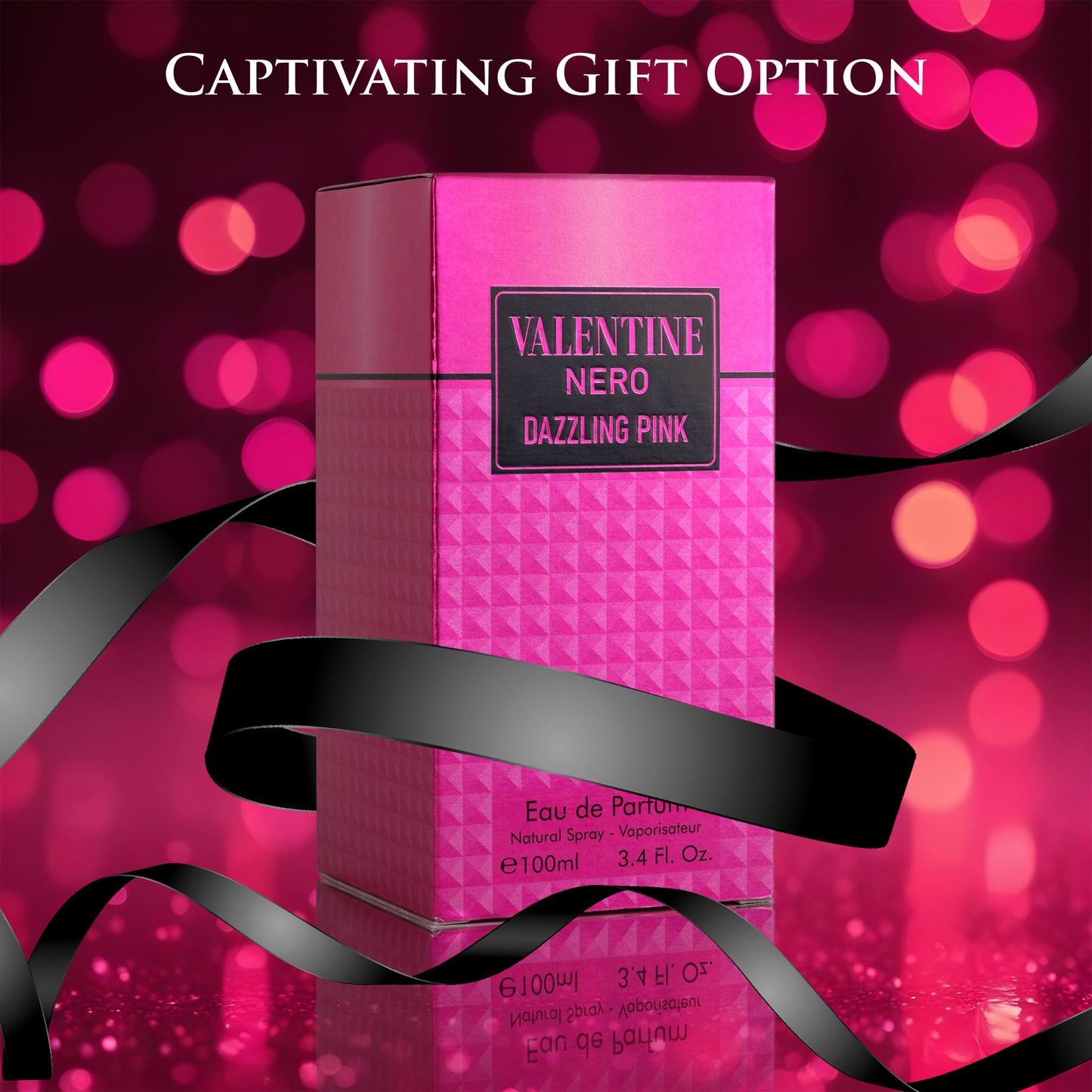 Valentine Nero Dazzling Pink - 3.4 oz/100ml Amber Floral Perfume for Women | Urban Collection