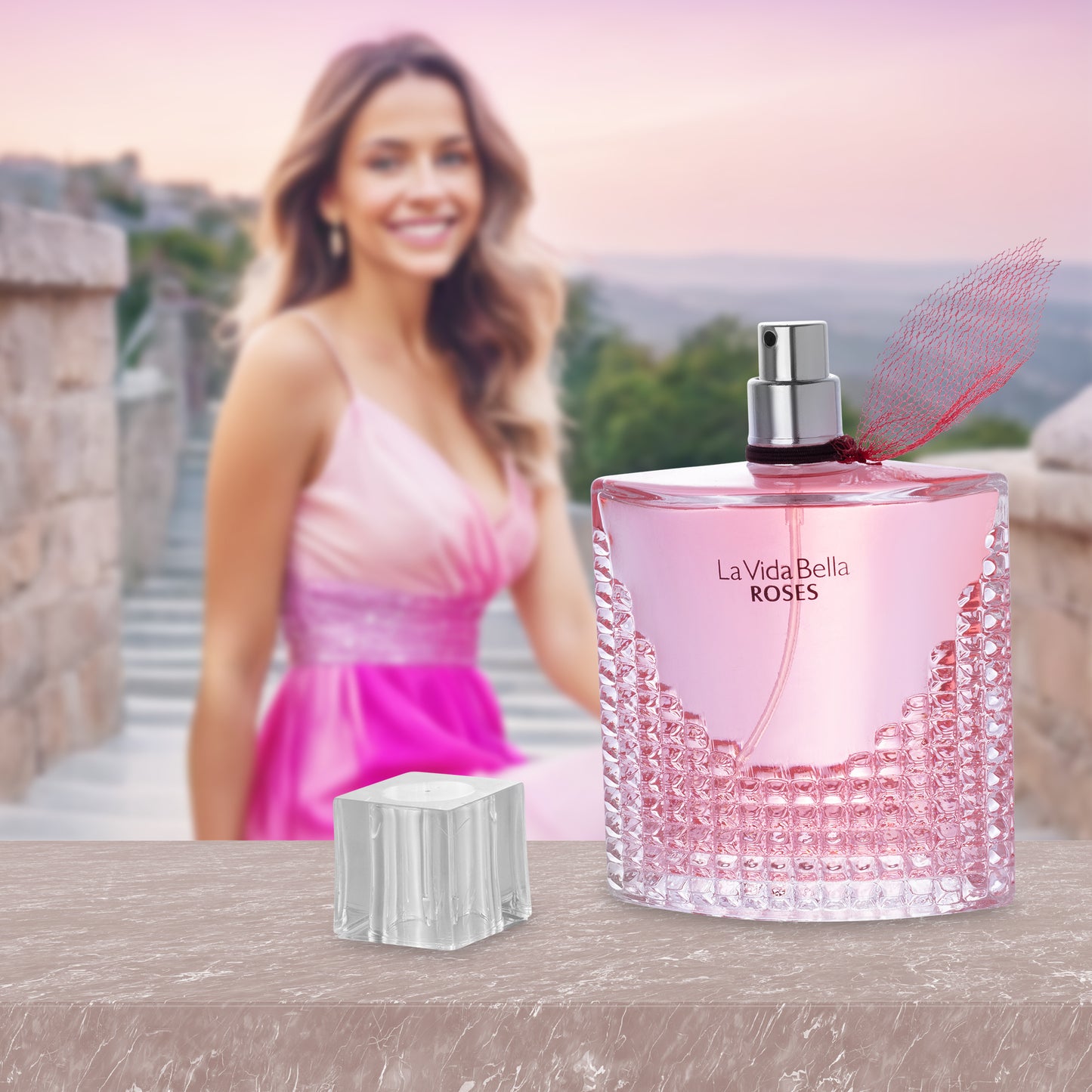 La Vida Bella Roses 3.4 Oz Perfume for Women - Romantic and Luxurious Floral Fragrance | Urban Collection