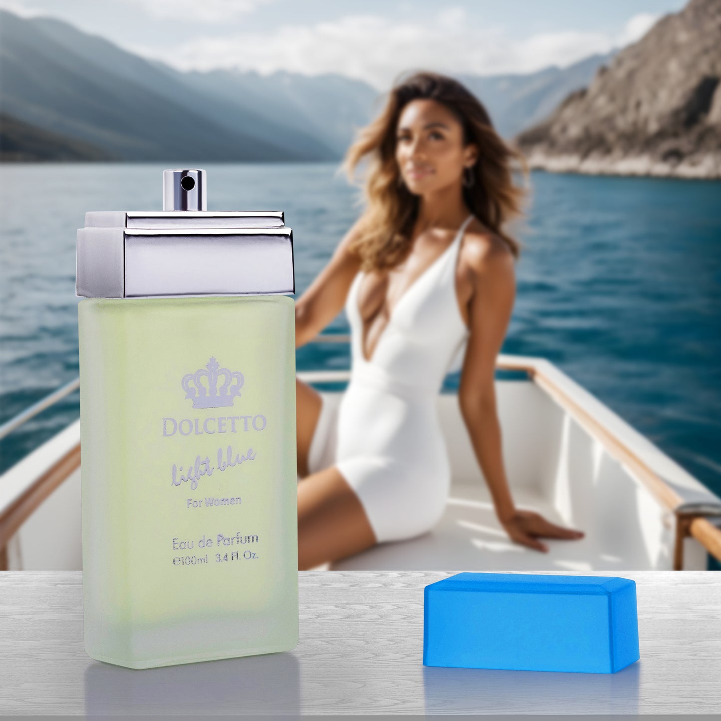 Dolcetto Light Blue for Women - 3.4 oz / 100ml A Refreshing and Feminine Fragrance | Urban Collection