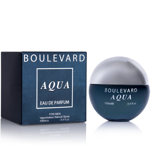 Boulevard Aqua 3.4 Oz Cologne for Men – Refreshing Aquatic Citrus Scent | Urban Collection