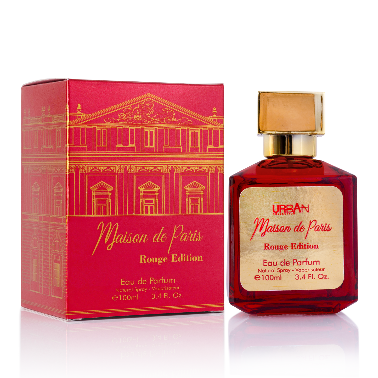 Maison de Paris Rouge - 3.4 oz / 100ml Unisex Fragrance of Bold Elegance and Sensuality | Urban Collection