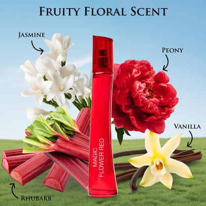 Magic Flower Red for Women - 3.4 oz/100ml Fruity & Floral Fragrance | Urban Collection