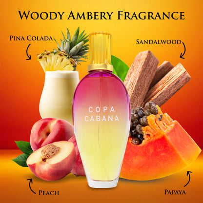 Copa Cabana for Women - 3.4 oz/100ml Citrus & Floral Fragrance | Urban Collection