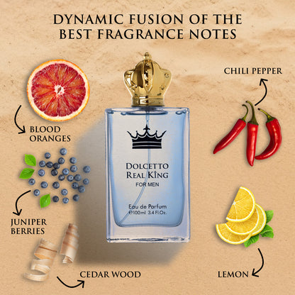 Dolcetto Real King for Men – A Fresh and Regal Fragrance