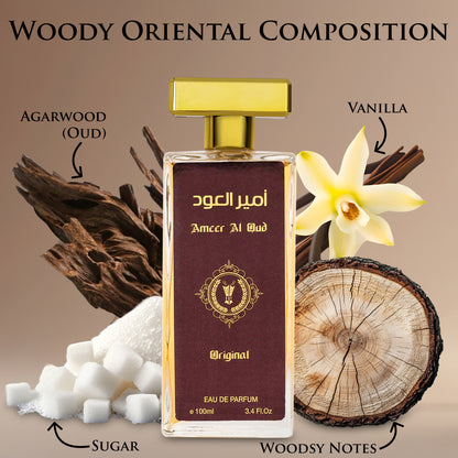 Urban Collection Ameer Al Oud Eau De Parfum 100ml Woody Oriental Fragrance for Men Women Long Lasting Intense Gift Idea Regular Edition Urban Collection Ameer Al Oud Eau De Parfum 100ml