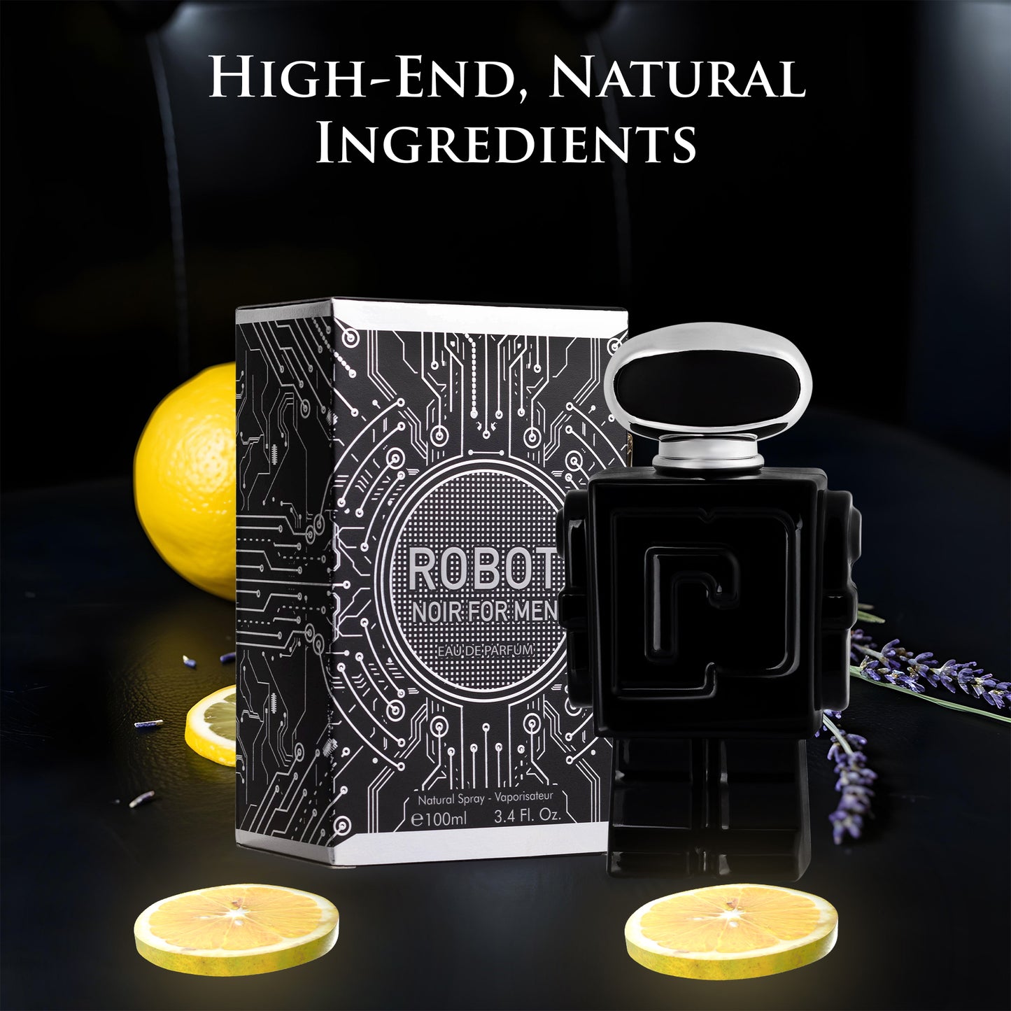 Robot Noir – 3.4 oz / 100ml Fine Mist Body Spray – Earthy & Woody Notes