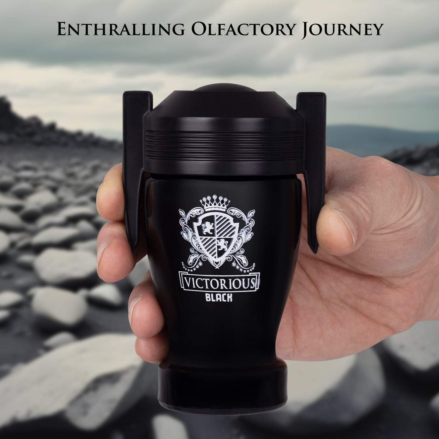 Victorious Black for Men Fragrance - Bold Strength Encased in Elegance