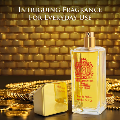 Millionaire Royal for Men - 3.4 oz/100ml Bold Fresh & Woody Perfume | Urban Collection