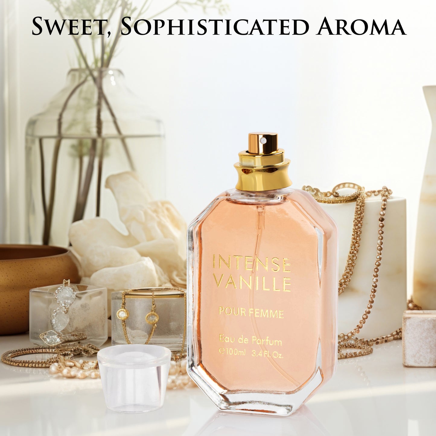 URBAN COLLECTION Intense Vanille for Women Eau De Parfum – Warm Vanilla, Tonka & Amber Woods | Rich & Addictive 100ml Spray in Elegant Paper Box