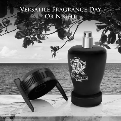 Victorious Black for Men Fragrance - Bold Strength Encased in Elegance