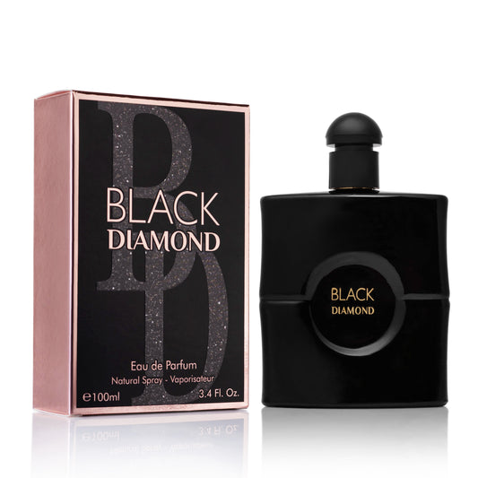 Black Diamond for Women – Designer-Inspired Amber Vanilla Perfume | 3.4 oz/100ml Eau de Parfum | Urban Collection