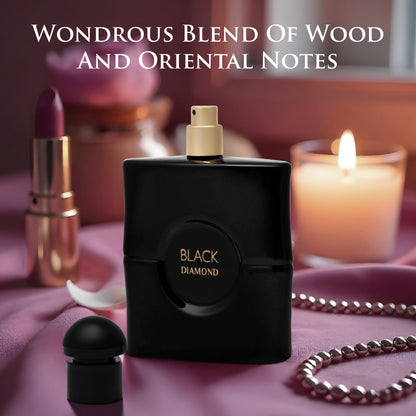 Black Diamond for Women – Designer-Inspired Amber Vanilla Perfume | 3.4 oz/100ml Eau de Parfum | Urban Collection